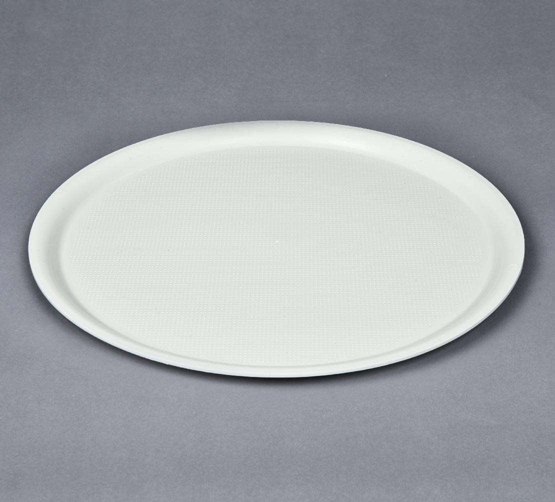 PLASTİK TEPSİ 36X36 (KREM)